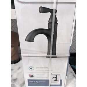 Moen Banbury 84945BL Bathroom Faucet Matte Black Single Handle New in Box
